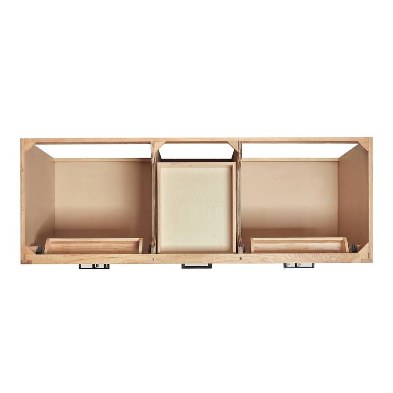 Ariel T061DCWOVO Hepburn 61" Free Standing Double Basin Vanity Set