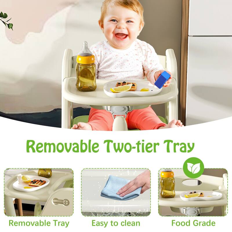 Multi functional Growing Up Dining chair,A high chair suitable for eating and feeding