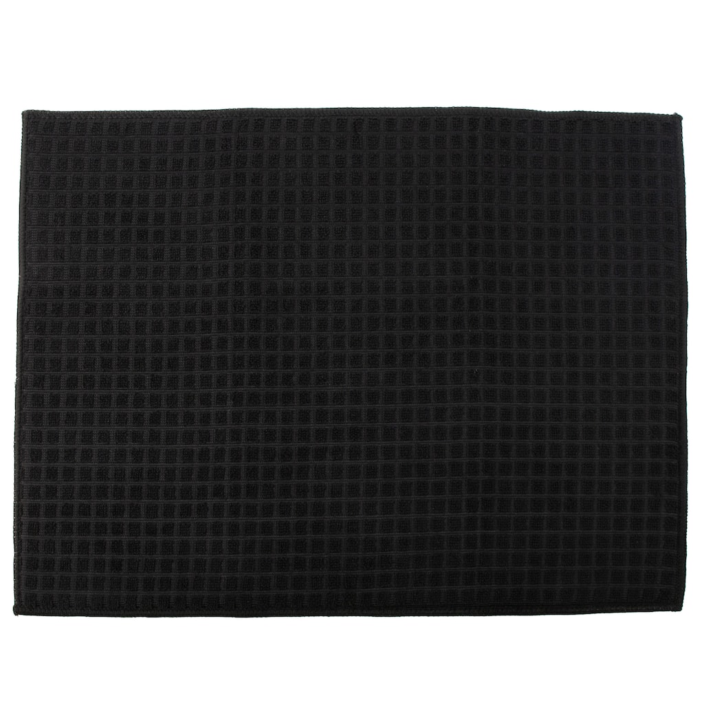 Kitchen Details Microfiber Drying Mat in Black - 15" x 20"