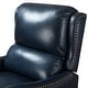 preview thumbnail 48 of 166, Brigida Multifunctional Modern Genuine Leather Nailhead Trim Recliner with Adjustable Footrest Set of 2 by HULALA HOME