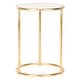 preview thumbnail 7 of 7, SAFAVIEH Treasures Shay Gold/ Mirror Top Accent Table - 15" x 15" x 19.7"