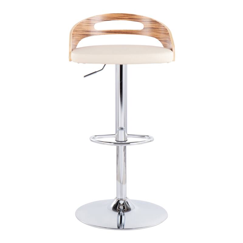 Carson Carrington Simon Adjustable Bar Stool with Oval Footrest (Set of 2)