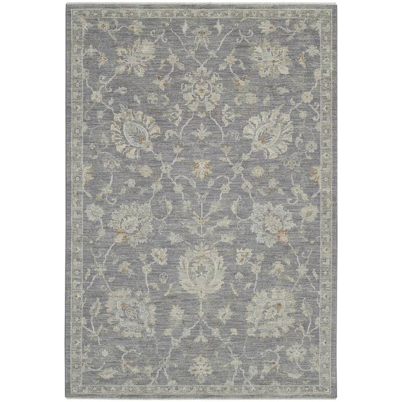 Power Loomed Floral Traditional Durable Area Rug - 69' X '45' X '0.6