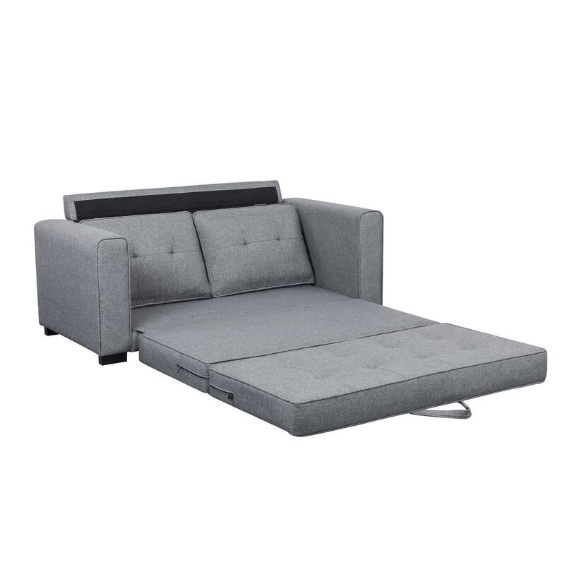 US Pride Daisy Modern Fabric Loveseat and Sofa Bed