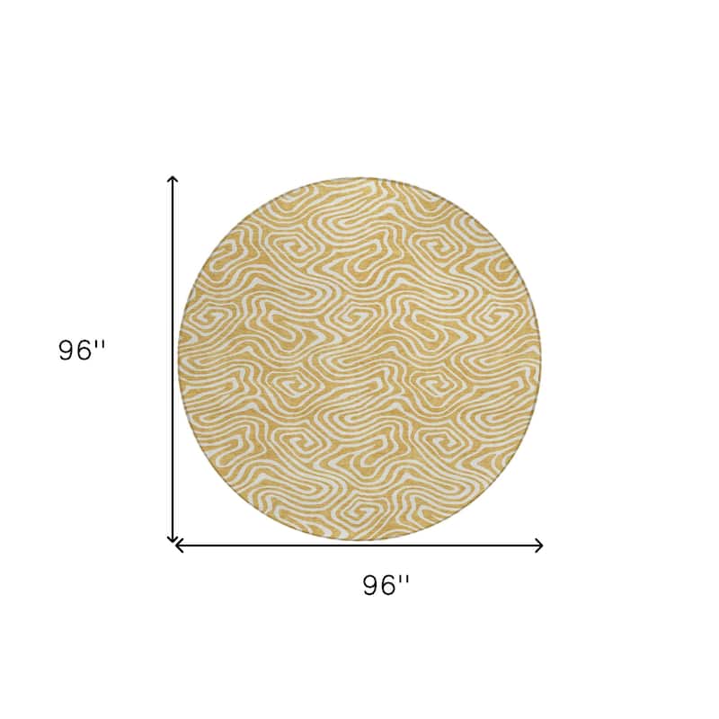 HomeRoots Abstract Transitional Rectangle Outdoor Rug