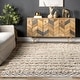 preview thumbnail 6 of 7, Nuloom Boho Ivory Handmade Casual Lavish Diamond Overstriped Area Rug