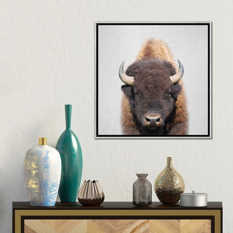 iCanvas "Buffalo" by Gal Design Framed