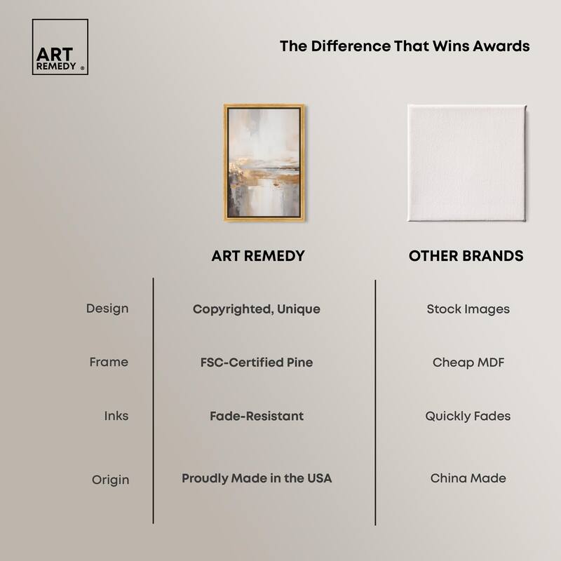 Gold Dust I Canvas by Art Remedy