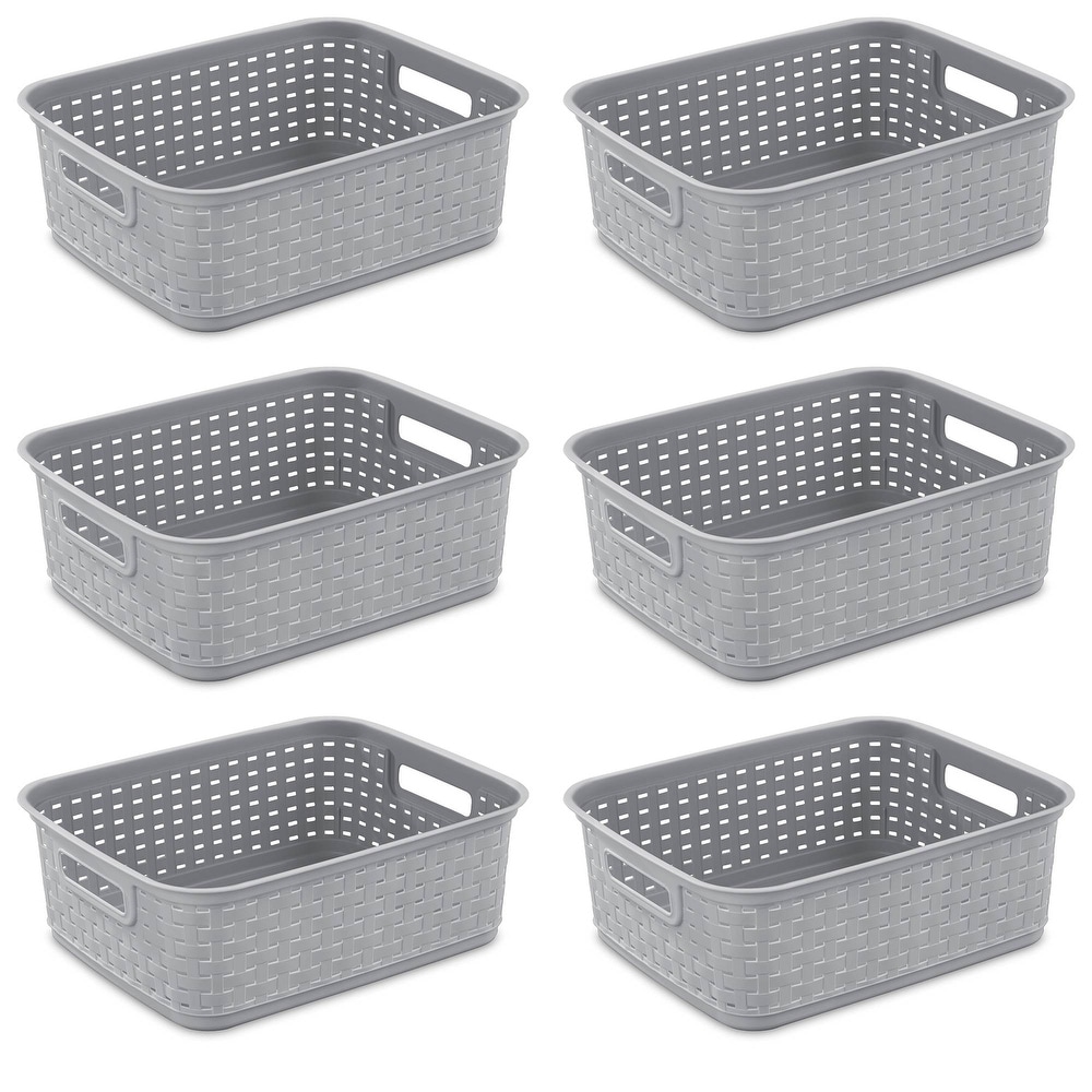https://ak1.ostkcdn.com/images/products/is/images/direct/5520863d8cbca615ef2d7bc8ec041ed886474743/Sterilite-Short-Weave-Wicker-Pattern-Storage-Container-Basket%2C-Gray-%286-Pack%29.jpg