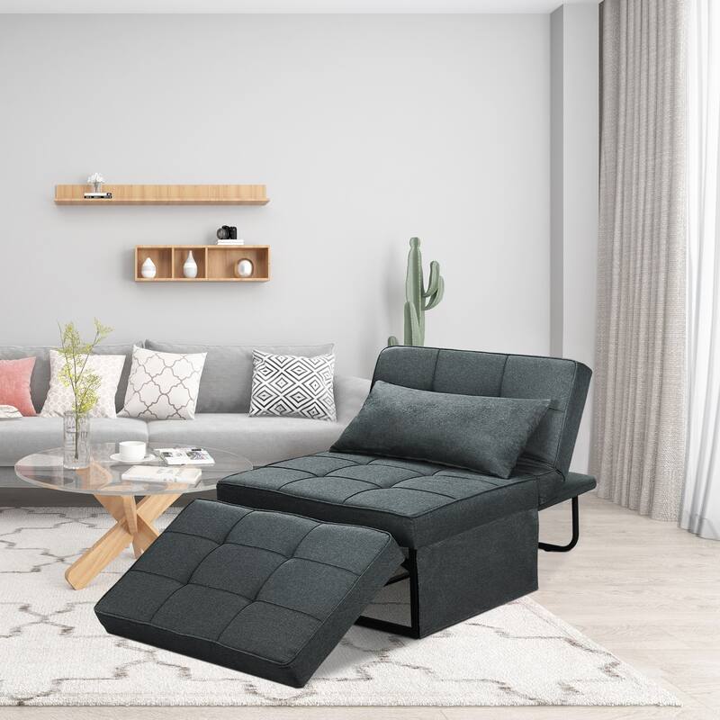 Zenova 4-1 Adjustable Sofa Sleeper with Ottoman