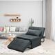 Zenova 4-1 Adjustable Sofa Bed Folding Convertible Chair Sofa Sleeper Ottoman Sofa Seat