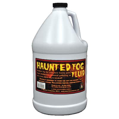Red and White Fog Fluid Gallon Halloween Prop
