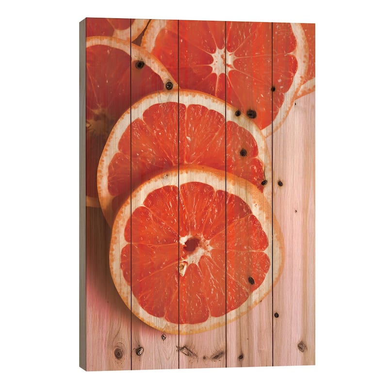 Citrus II Print On Wood by Olivia Joy StClaire - Multi-Color - 40x26x1.5