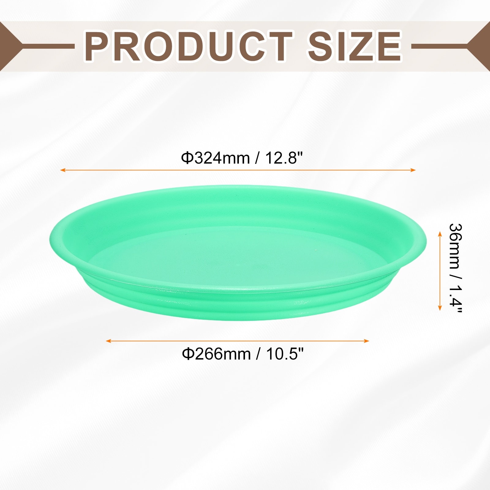 Plastic Plant Saucer Round Drip Trays Flower Pot Saucers Flower Base Bottom Drainage Tray for Indoors Outdoors Planter