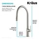 preview thumbnail 24 of 149, Kraus 2-Function 1-Handle 1-Hole Pulldown Sprayer Brass Kitchen Faucet