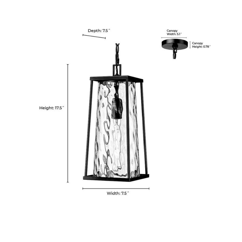 Millennium Lighting 10621 Dutton 8" Wide Outdoor Mini Pendant