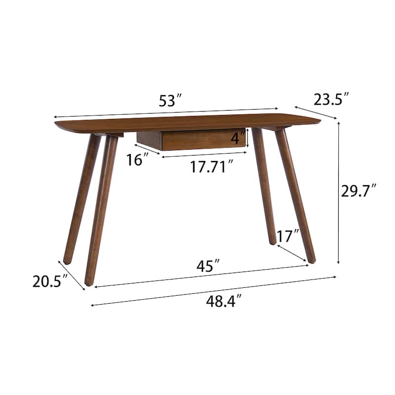 Solid Wood Study Computer Desk,Office Desk, Study Table,Writing Desk with Drawer for Home ,Office