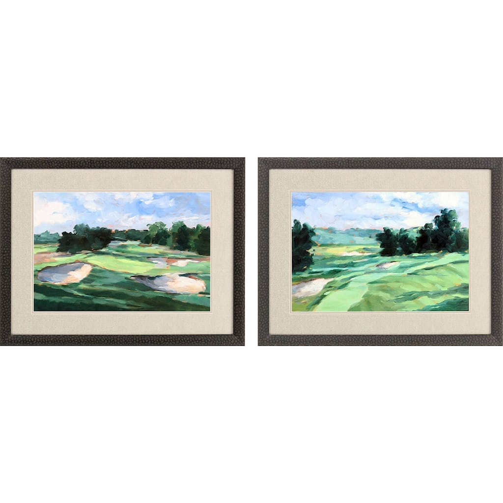 Golf Course Study II S/2 Framed Art Giclee Under Glass
