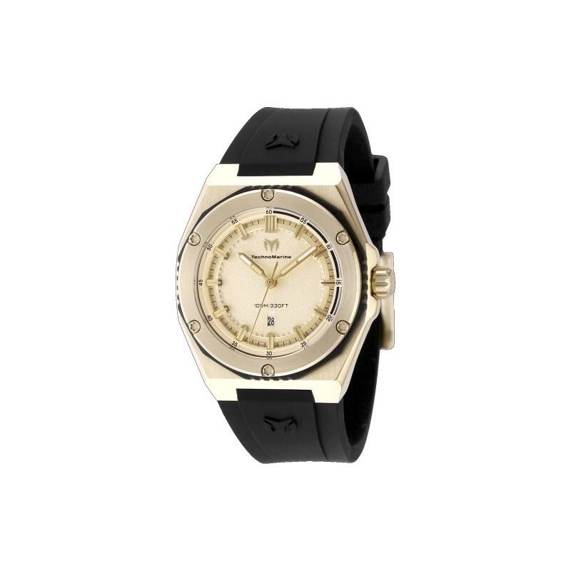 Technomarine Women's TM-416055 CORAL Quartz 3 Hand Gold Dial Watch