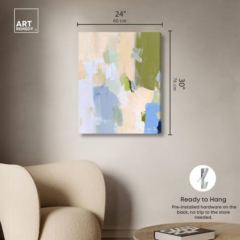 Clover Frost Canvas by Art Remedy, Gallery Wrapped