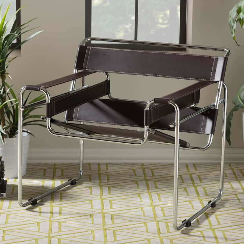 Strick & Bolton Saunders Black Accent Chair