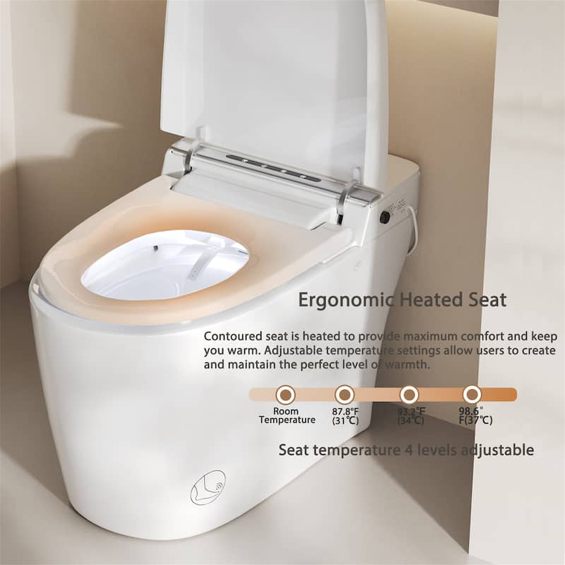 Smart Bidet Toilet with Remote Control