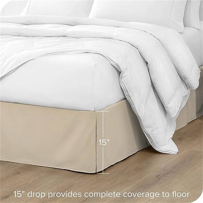 Pleated bed skirt