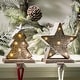 preview thumbnail 16 of 44, Glitzhome 7.5" H Christmas Silver LED Tree Star Gift Box Heavy Duty Stocking Holders Mantel Ornament