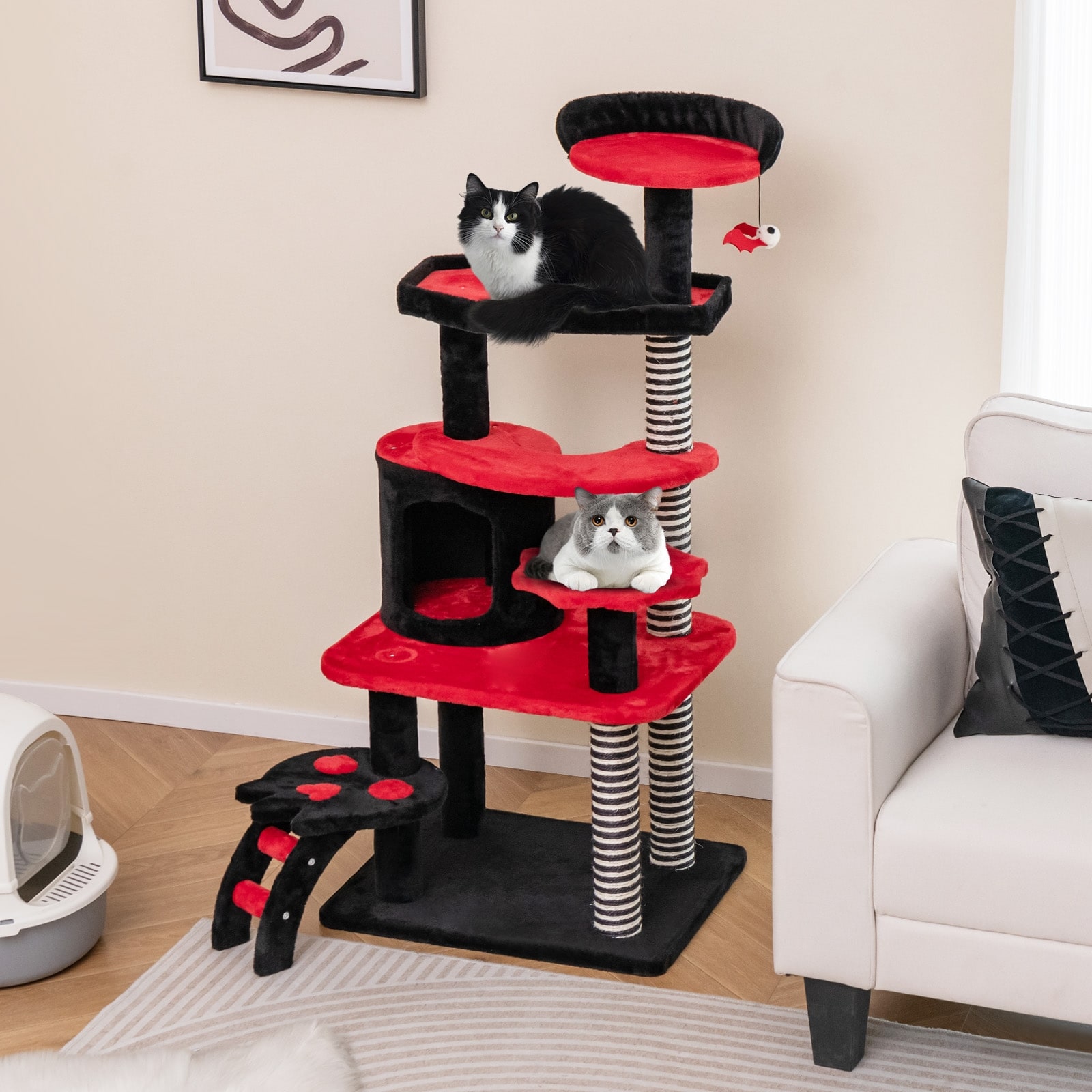 Red cat tree discount