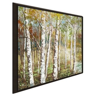 "Warm Spice Birch Path" by Nan Print on Floating Canvas - Bed Bath ...