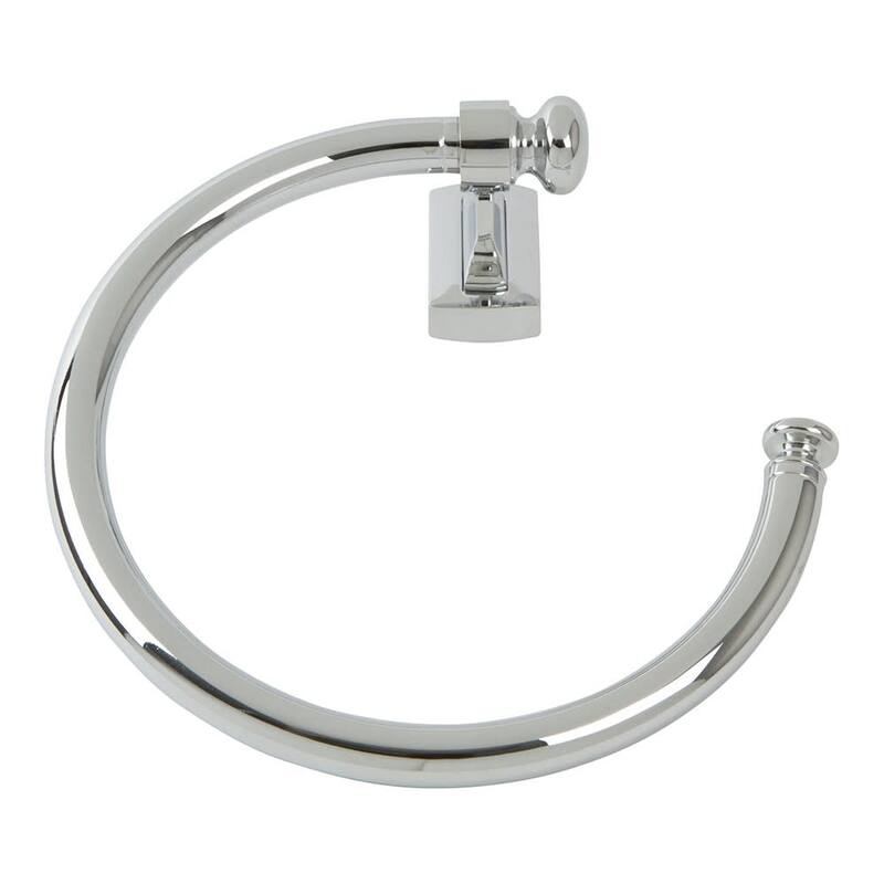 Atlas Homewares 8 Inch Wide Towel Ring from the Legacy Collection - Polished Chrome
