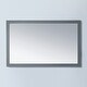 preview thumbnail 1 of 0, Miseno Femmina 30" H x 48" W Rectangular Framed Mirror Grey