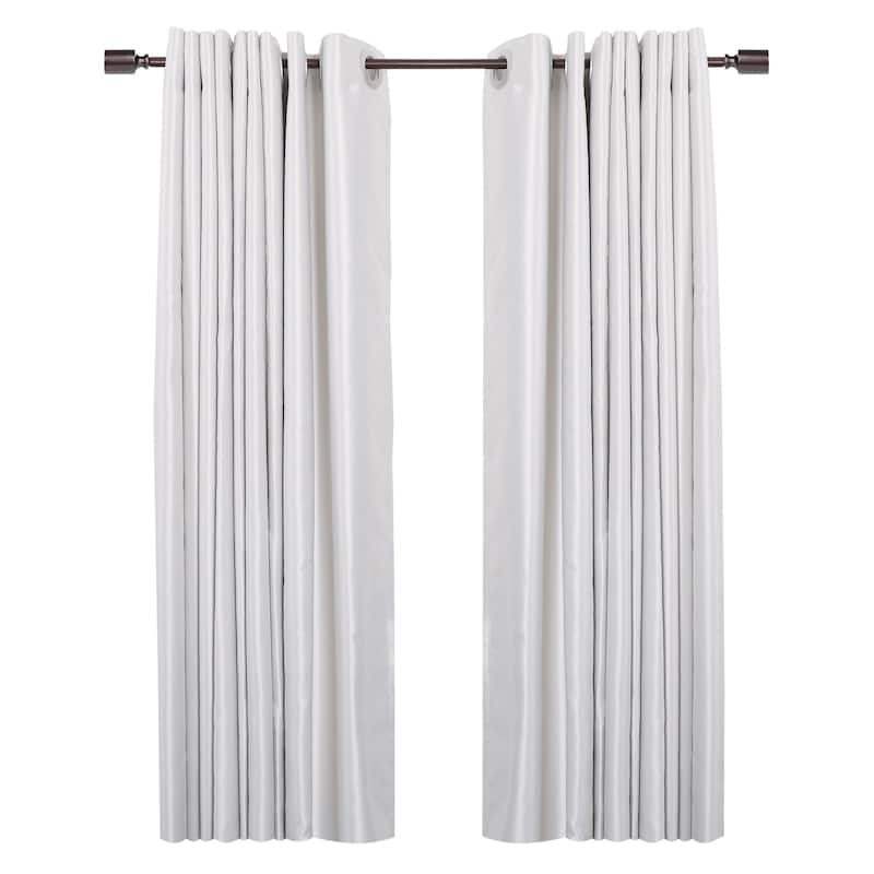UTOPIA ALLEY 3/4 Inch Curtain Rod - Curtain Rods For Windows 28 to 48 Inch, Adjustable Oil rubbed bronze Curtain Rods