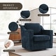 preview thumbnail 75 of 101, Modern Swivel Upholstered Armchair Accent chair Set of 2