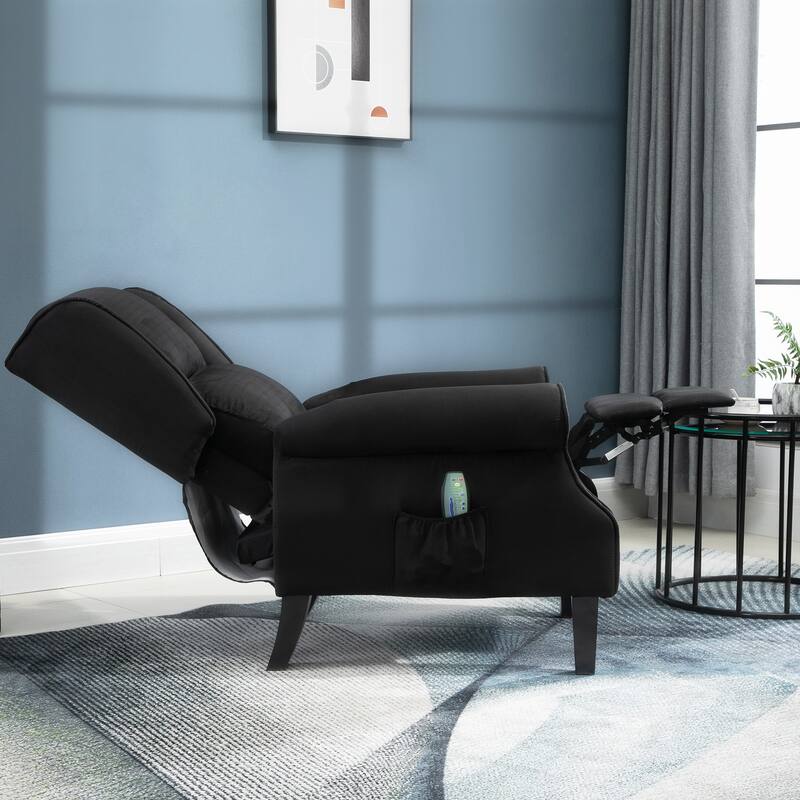 Wingback Heated Vibrating Massage Chair with Remote Controller