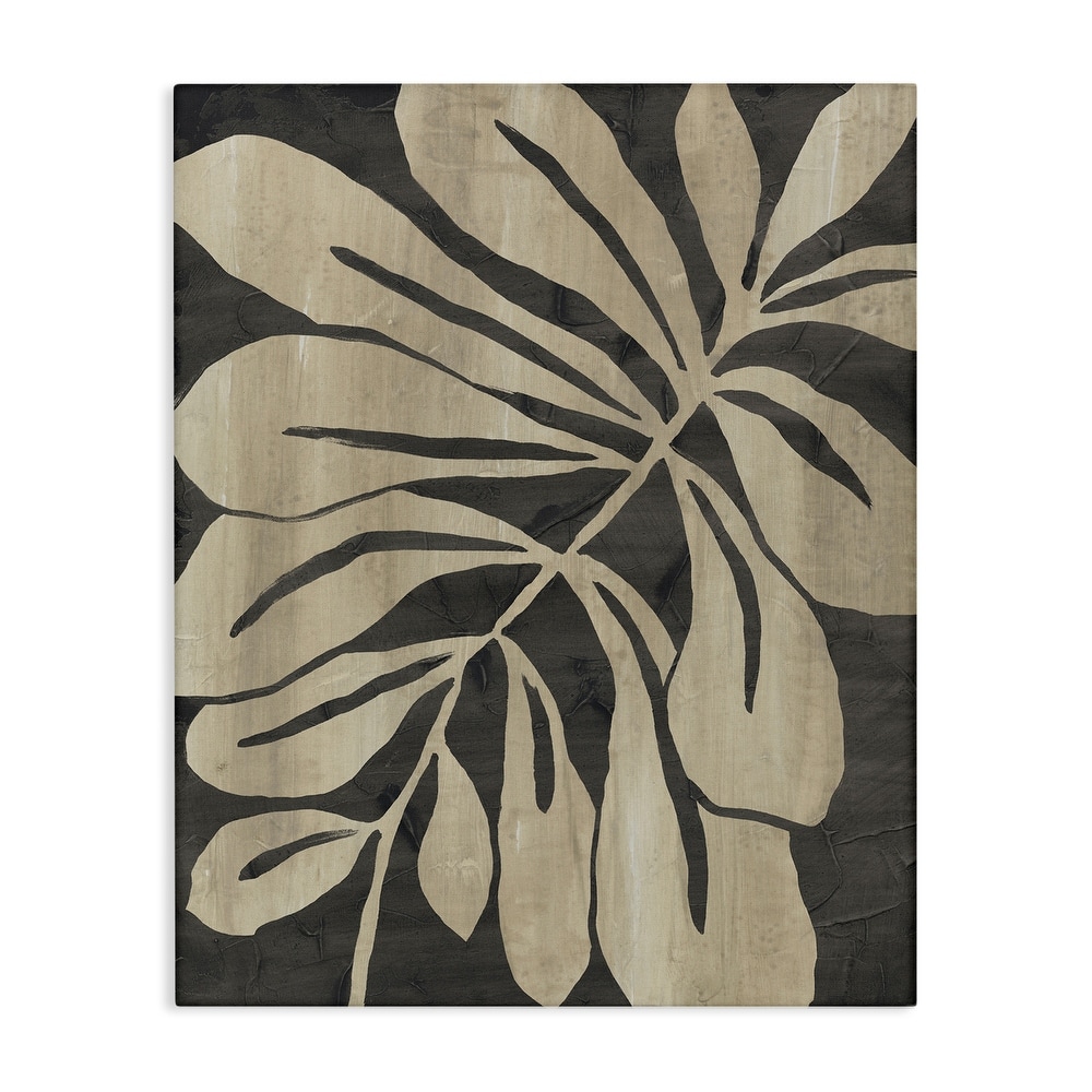 Stupell Natural Leaf Impression Canvas Wall Art Design By June Erica Vess