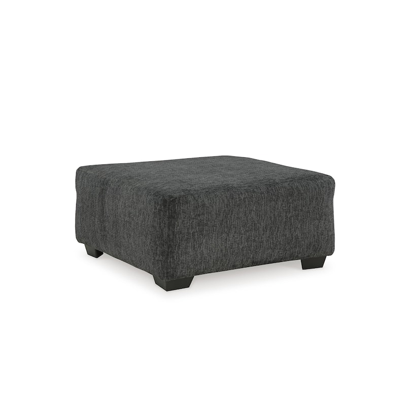 Signature Design by Ashley Biddeford Black/Gray Oversized Accent Ottoman