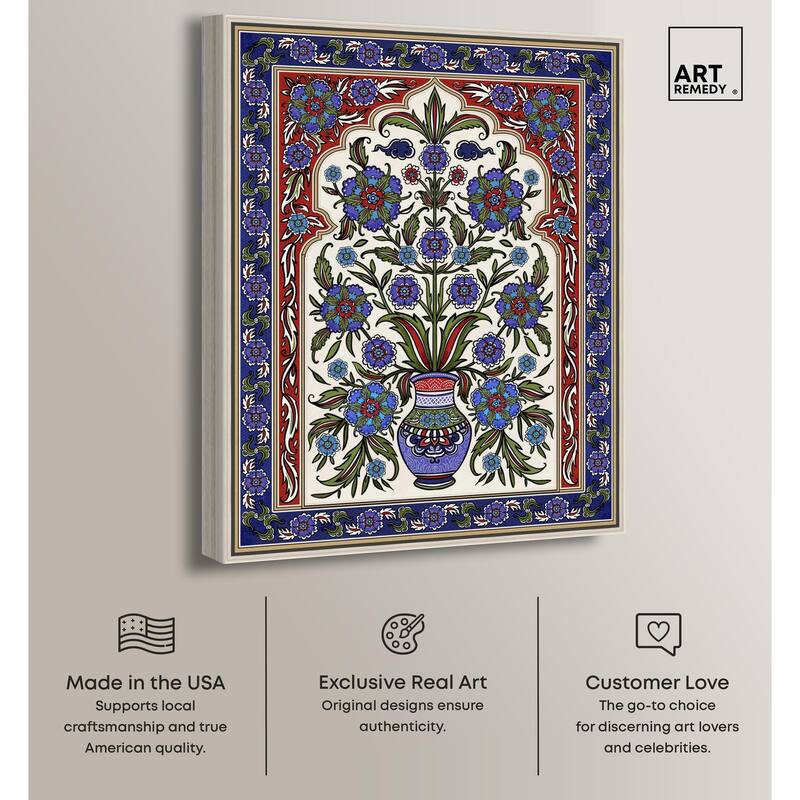 Royal Vase Bloom Canvas by Art Remedy