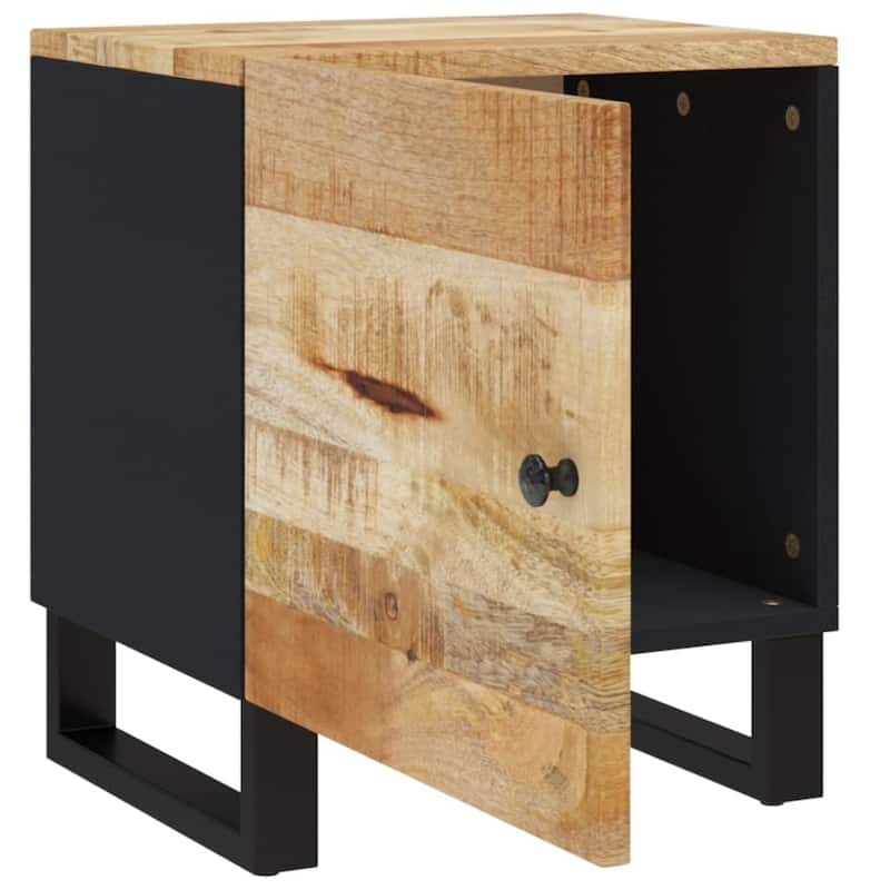 vidaXL Bedside Cabinet 15.7"x13"x18.1" Solid Wood