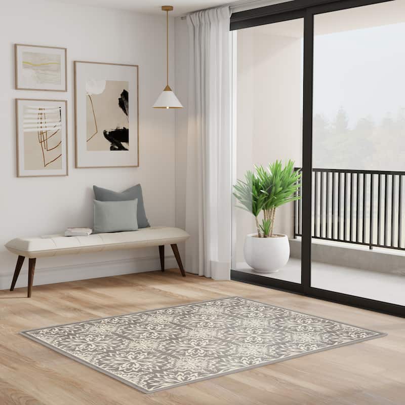 Nourison Jane Floral Medallion Indoor only Area Rug
