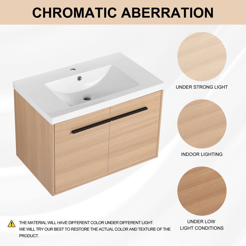 BNK 16"/20"/24"/30"/36" Single Sink Bathroom Vanity with Soft Close Door and Shelf