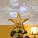preview thumbnail 9 of 16, Yescom Christmas Tree Topper Star, 3D Snowflake Rotating Projector, LED Lights, Golden Star Xmas Décor - One-size