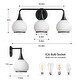 preview thumbnail 146 of 151, Modern Vanity Lights Dimmable Bathroom Light Fixtures with Glass Shade
