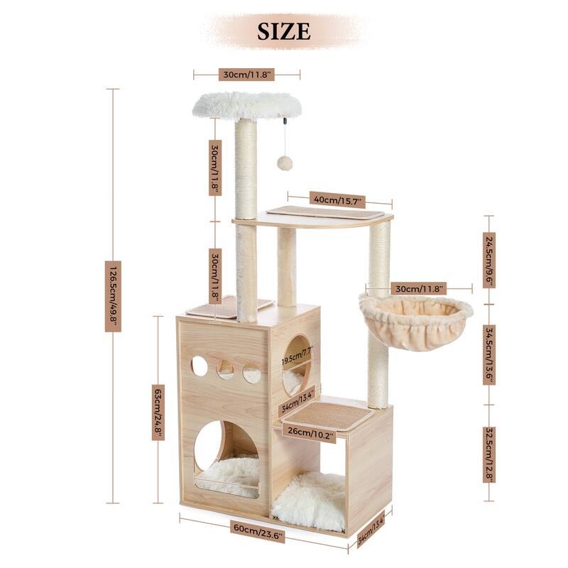 Modern Deluxe Castle Cat Furniture