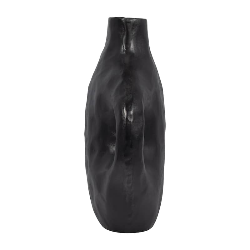 Sagebrook Home Metal Round Hammerd Cutout Vase