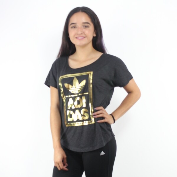 metallic adidas shirt