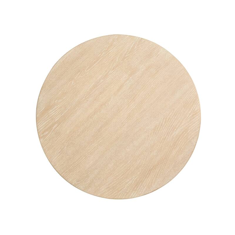 Salt Life Home Sunset Cove Sanibel Brown Round End Table - 28''W x 28''D x 26''H