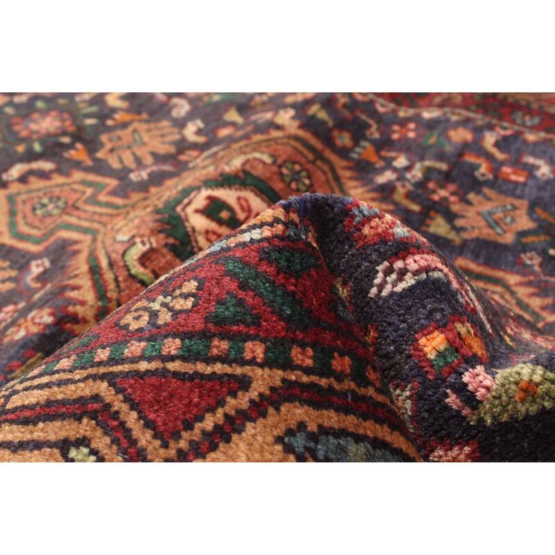 ECARPETGALLERY Hand-knotted Konya Anatolian Dark Navy Wool Rug - 3'5 x 8'10