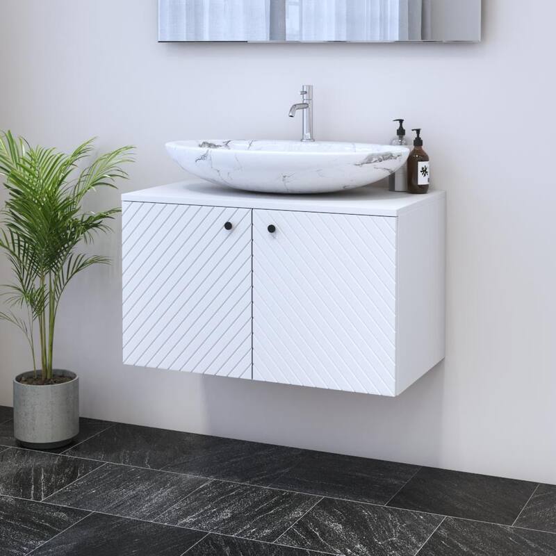 Avela 2D 80 Floating Bathroom Vanity (32" Width)