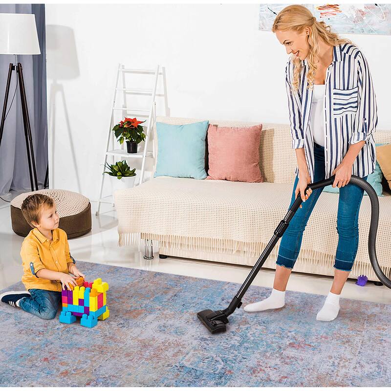 PAYAS Collection Beige / Geometric Non-Shedding Area Rug